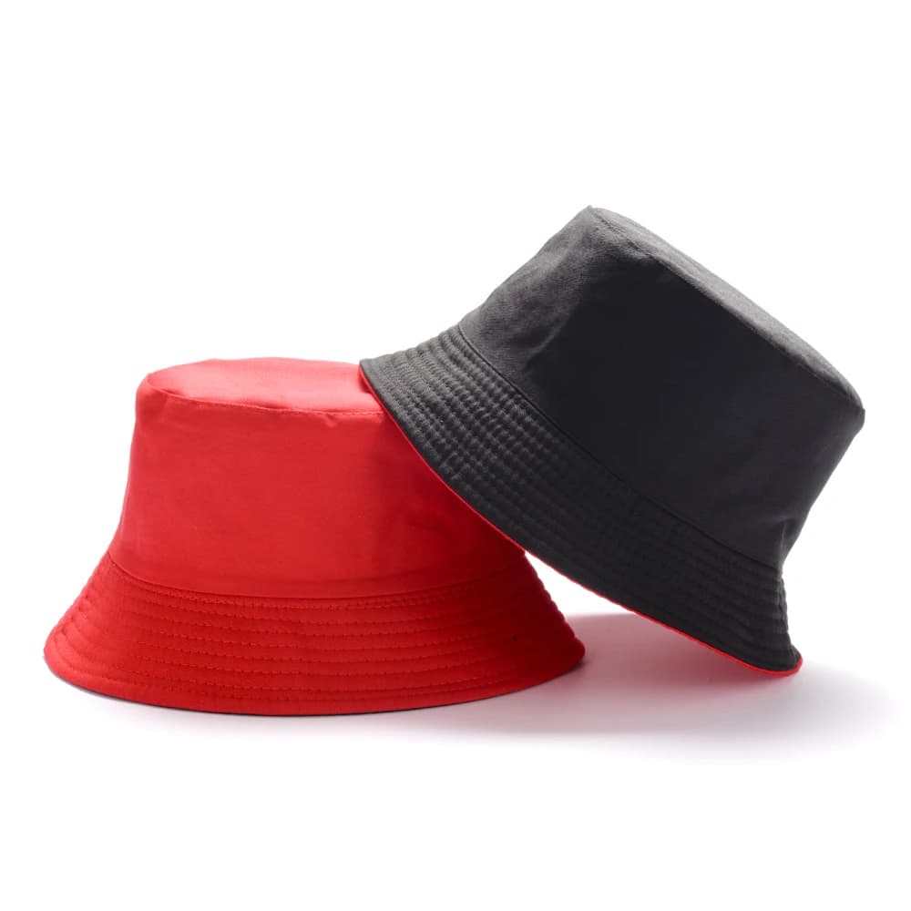 chapeau seau bicolore